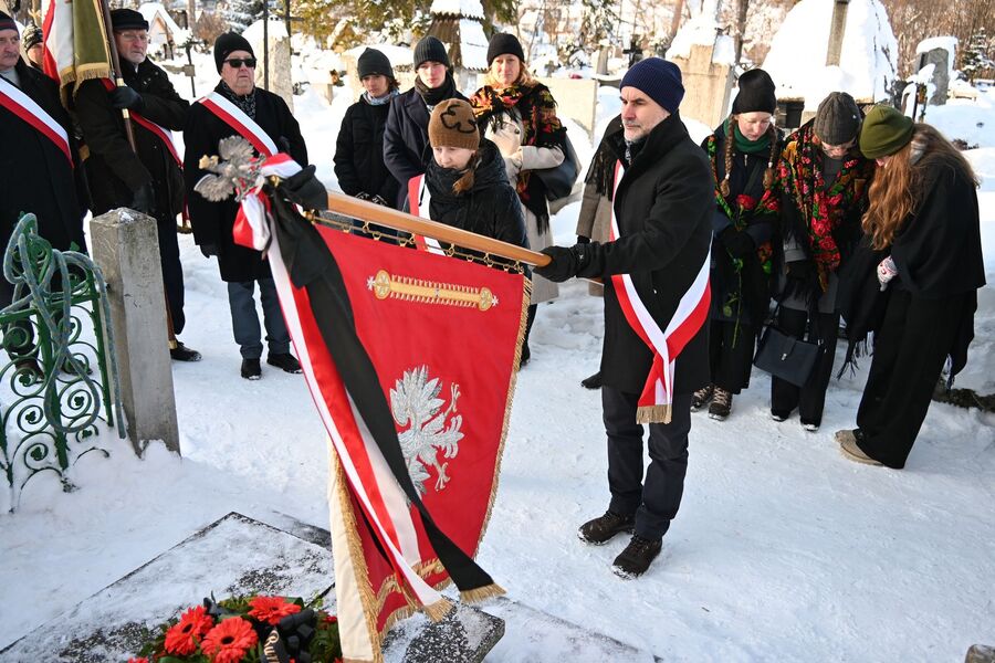 Uroczystości pogrzebowe Krzysztofa Owczarka w Zakopanem. Fot. Janusz Ślęzak (IPN)