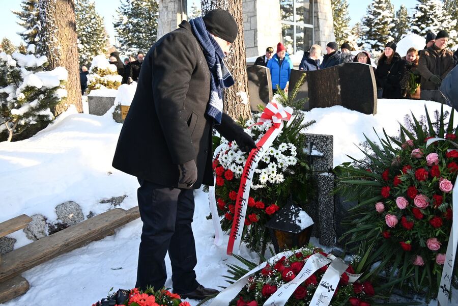 Uroczystości pogrzebowe Krzysztofa Owczarka w Zakopanem. Fot. Janusz Ślęzak (IPN)