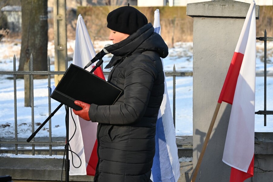 Uroczystość w 81. rocznicę marszu śmierci więźniów z KL Auschwitz. Fot. Żaneta Wierzgacz (IPN)