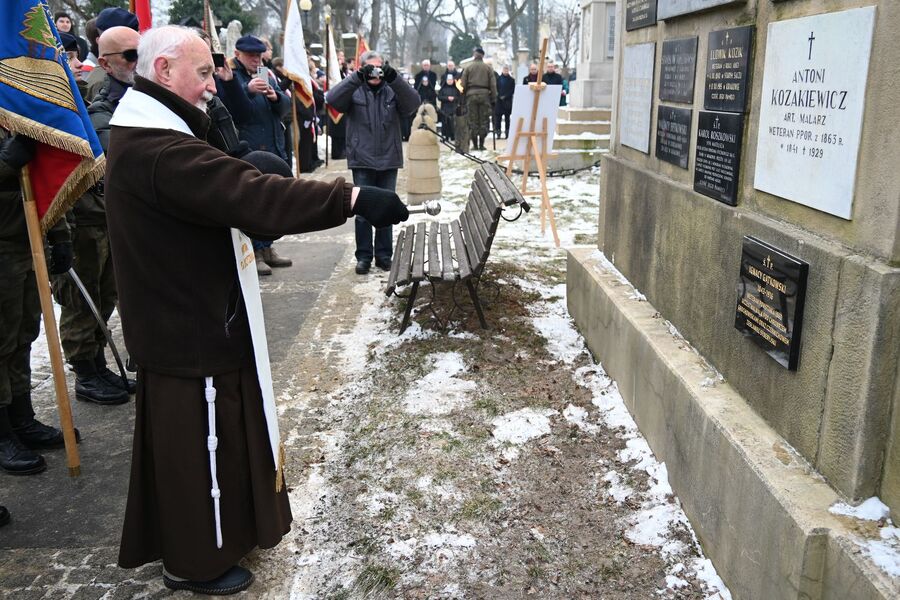 163. rocznica wybuchu powstania styczniowego. Uroczystość w Krakowie. Fot. Janusz Ślęzak (IPN)