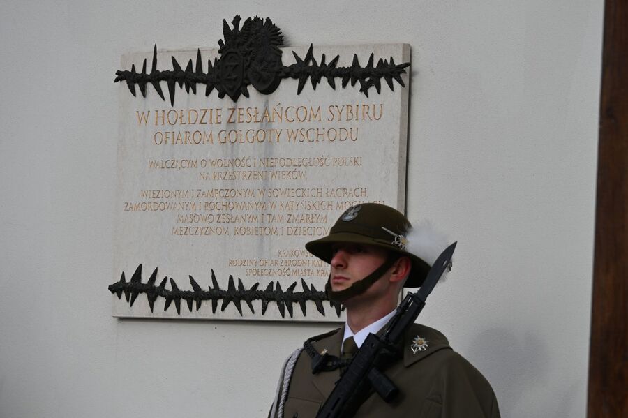 86. rocznica pierwszej deportacji Polaków w głąb ZSRS. Uroczystości w Krakowie. Fot. Janusz Ślęzak (IPN)