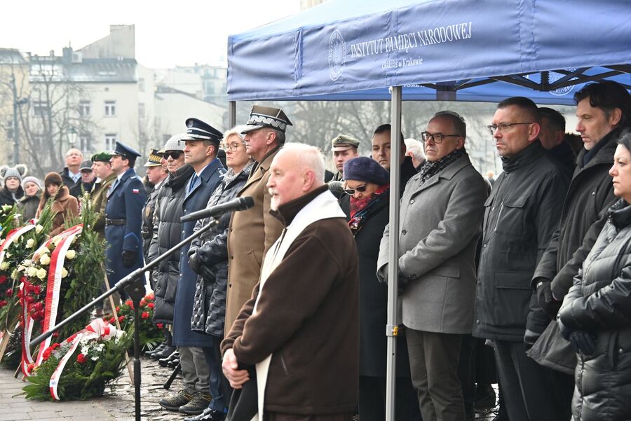 86. rocznica pierwszej deportacji Polaków w głąb ZSRS. Uroczystości w Krakowie. Fot. Janusz Ślęzak (IPN)
