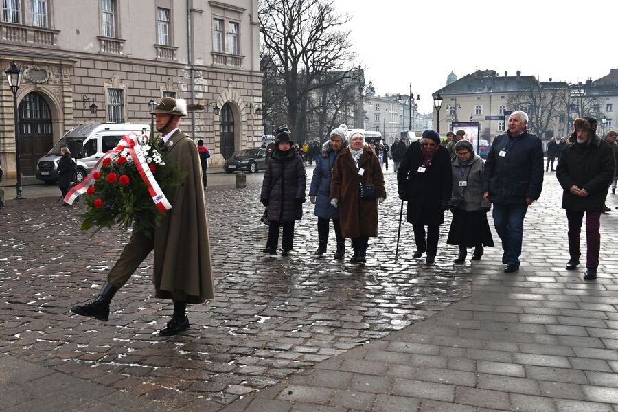 86. rocznica pierwszej deportacji Polaków w głąb ZSRS. Uroczystości w Krakowie. Fot. Janusz Ślęzak (IPN)