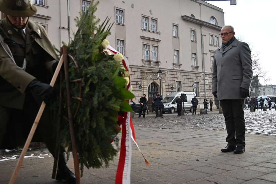 86. rocznica pierwszej deportacji Polaków w głąb ZSRS. Uroczystości w Krakowie. Fot. Janusz Ślęzak (IPN)