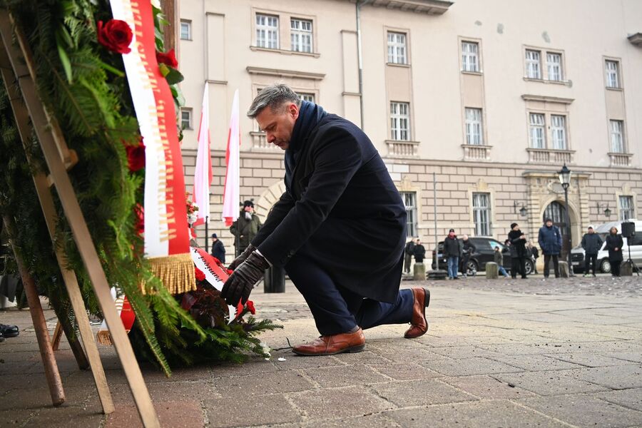 86. rocznica pierwszej deportacji Polaków w głąb ZSRS. Uroczystości w Krakowie. Fot. Janusz Ślęzak (IPN)