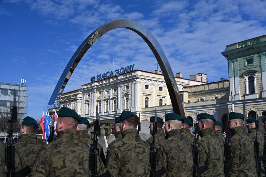 Kraków. Uroczystość w 22. rocznicę śmierci Ryszarda Kuklińskiego. Fot. Janusz Ślęzak (IPN)