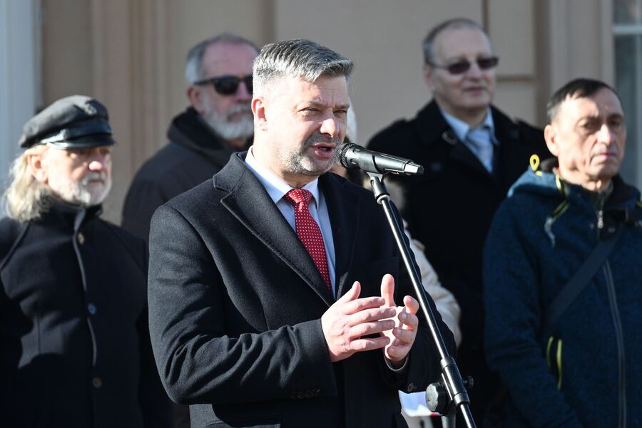 Kraków. Uroczystość w 22. rocznicę śmierci Ryszarda Kuklińskiego. Fot. Janusz Ślęzak (IPN)