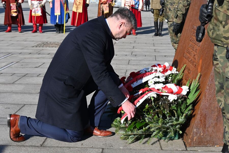 Kraków. Uroczystość w 22. rocznicę śmierci Ryszarda Kuklińskiego. Fot. Janusz Ślęzak (IPN)
