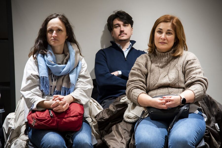 Nauczyciele z Rumunii w siedzibie krakowskiego oddziału IPN. Fot. Agnieszka Masłowska (IPN)