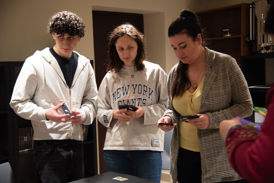 Nauczyciele z Rumunii w siedzibie krakowskiego oddziału IPN. Fot. Agnieszka Masłowska (IPN)