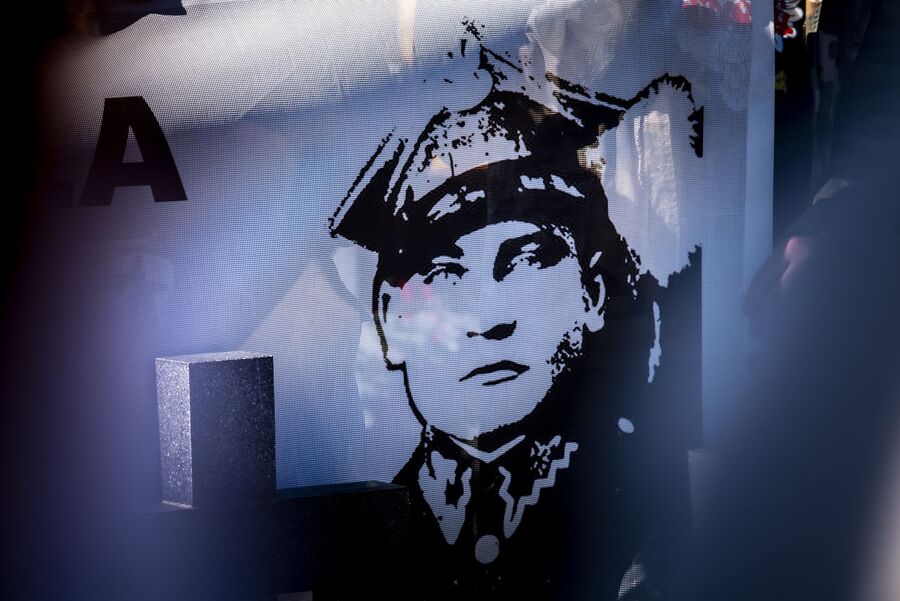 W Waksmundzie uczczono majora „Ognia”. Fot. Agnieszka Masłowska (IPN)