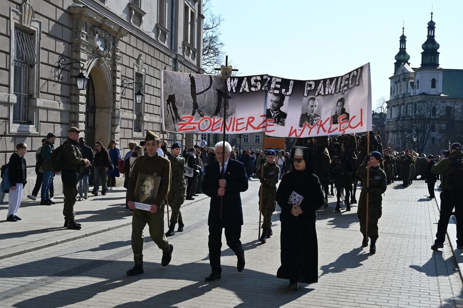 Narodowy Dzień Pamięci Żołnierzy Wyklętych. Uroczystości w Krakowie. Fot. Janusz Ślęzak (IPN)