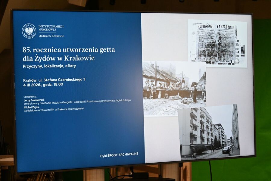 „Archiwalna środa” o krakowskim getcie. Fot. Janusz Ślęzak (IPN)