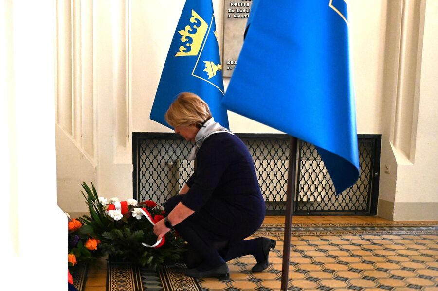 W Krakowie uczczono profesorów i studentów tajnego nauczania. Fot. Janusz Ślęzak (IPN)