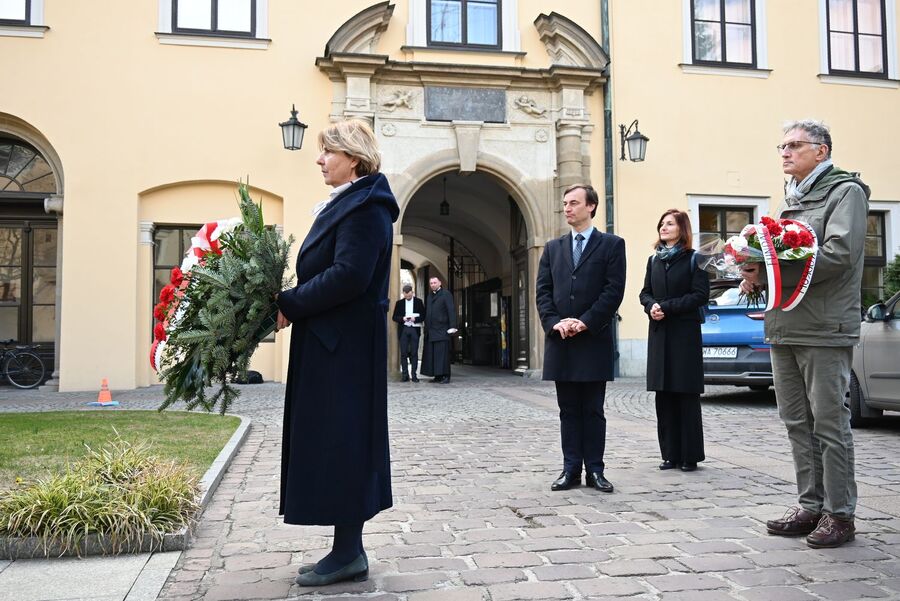 W Krakowie uczczono profesorów i studentów tajnego nauczania. Fot. Janusz Ślęzak (IPN)