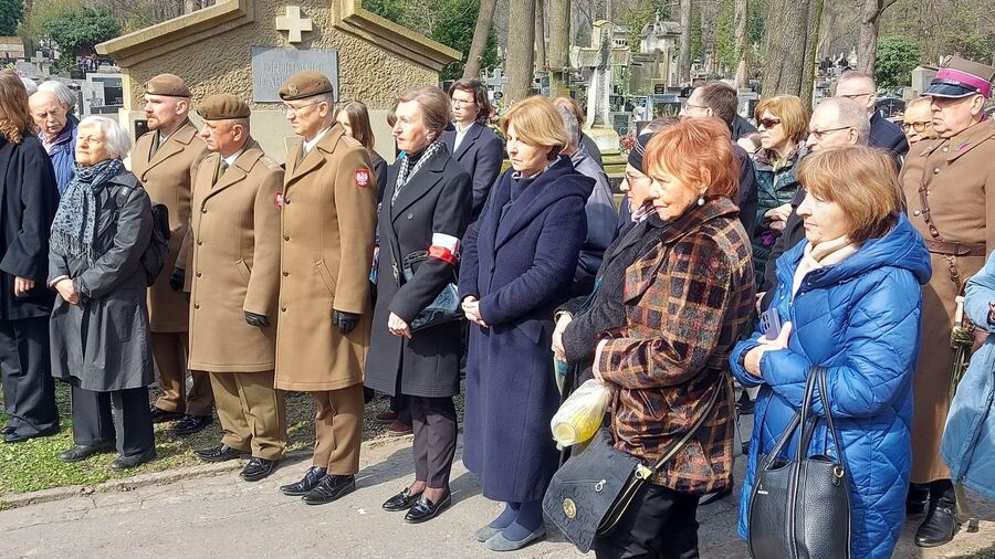 Uroczystości pogrzebowe kpt. Andrzeja Kostrzewskiego. Fot. Łukasz Płatek (IPN)