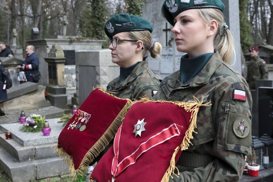Uroczystości pogrzebowe kpt. Andrzeja Kostrzewskiego. Fot. Zbigniew Galicki