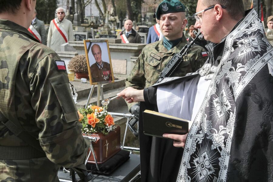 Uroczystości pogrzebowe kpt. Andrzeja Kostrzewskiego. Fot. Zbigniew Galicki