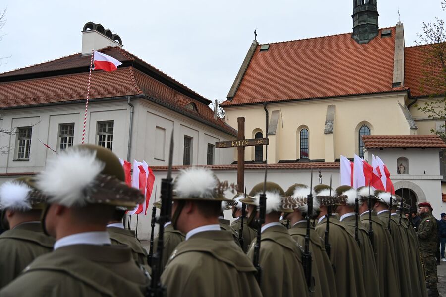 Dzień Pamięci Ofiar Zbrodni Katyńskiej. Uroczystości w Krakowie. Fot. Janusz Ślęzak (IPN)