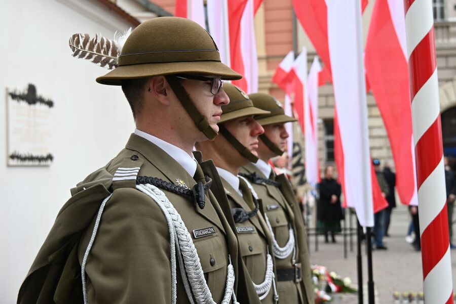 Dzień Pamięci Ofiar Zbrodni Katyńskiej. Uroczystości w Krakowie. Fot. Janusz Ślęzak (IPN)