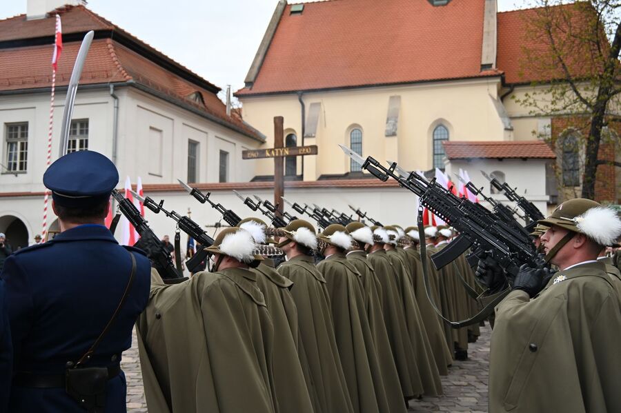 Dzień Pamięci Ofiar Zbrodni Katyńskiej. Uroczystości w Krakowie. Fot. Janusz Ślęzak (IPN)