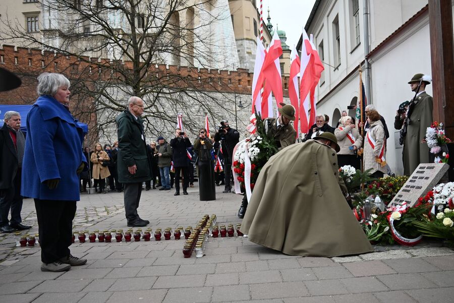 Dzień Pamięci Ofiar Zbrodni Katyńskiej. Uroczystości w Krakowie. Fot. Janusz Ślęzak (IPN)