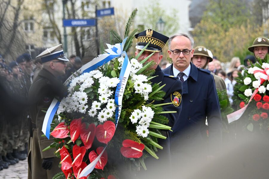 Dzień Pamięci Ofiar Zbrodni Katyńskiej. Uroczystości w Krakowie. Fot. Janusz Ślęzak (IPN)