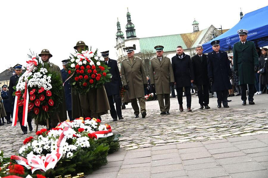 Dzień Pamięci Ofiar Zbrodni Katyńskiej. Uroczystości w Krakowie. Fot. Janusz Ślęzak (IPN)