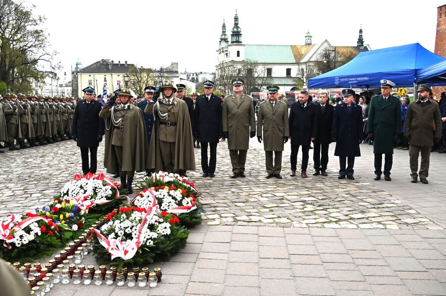 Dzień Pamięci Ofiar Zbrodni Katyńskiej. Uroczystości w Krakowie. Fot. Janusz Ślęzak (IPN)