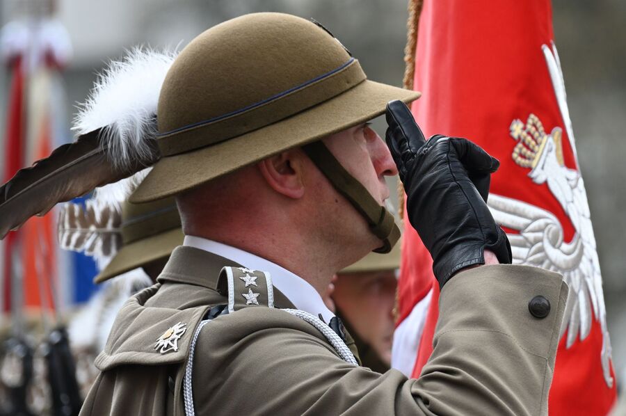 Dzień Pamięci Ofiar Zbrodni Katyńskiej. Uroczystości w Krakowie. Fot. Janusz Ślęzak (IPN)
