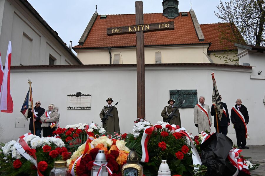 Dzień Pamięci Ofiar Zbrodni Katyńskiej. Uroczystości w Krakowie. Fot. Janusz Ślęzak (IPN)