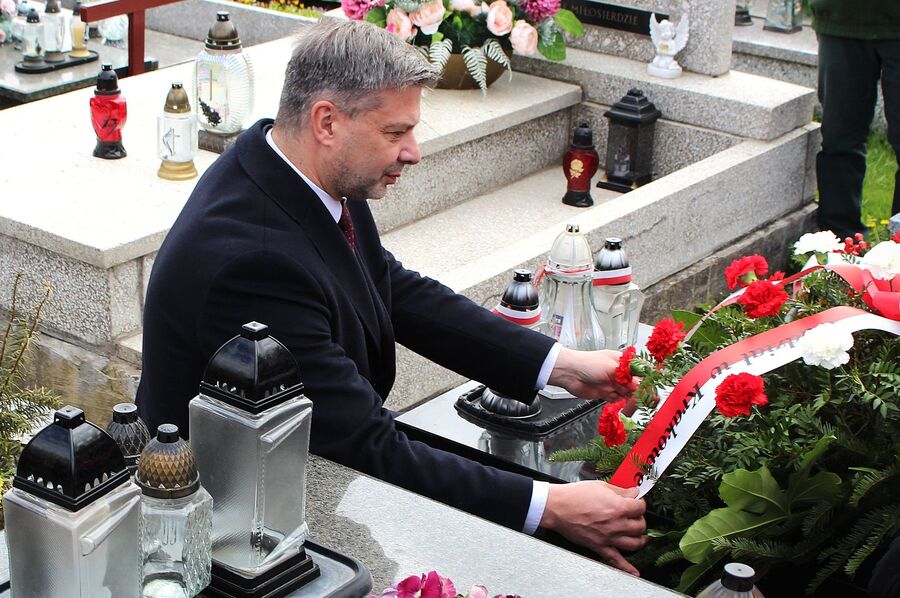 W Jachówce uczczono Jana Sałapatka „Orła”. Fot. Dawid Golik (IPN)