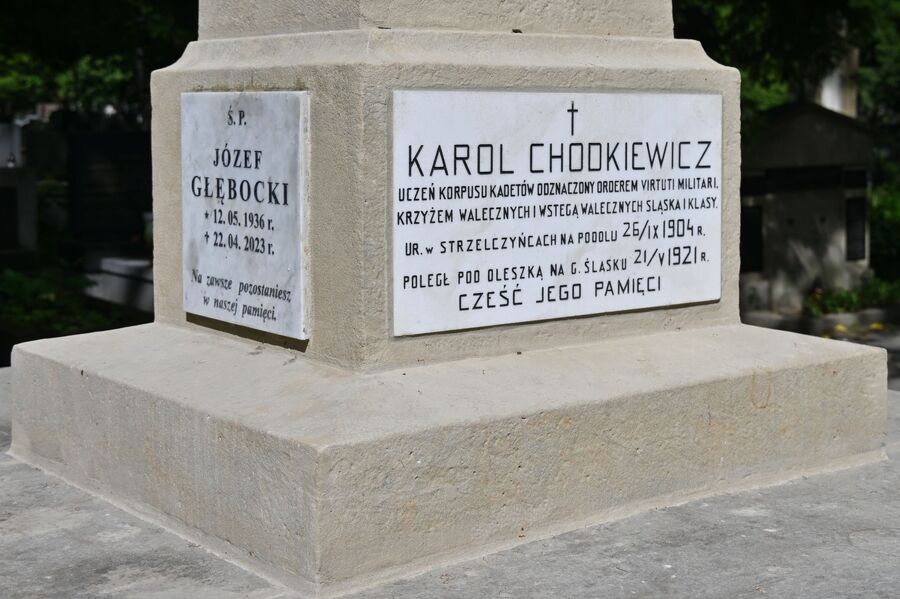 Uroczystość poświęcenia odnowionego przez IPN grobu powstańca śląskiego Karola Chodkiewicza. Fot. Janusz Ślęzak (IPN)
