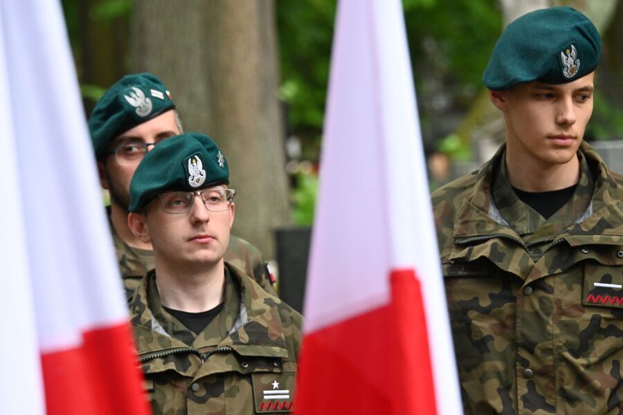 Uroczystość poświęcenia odnowionego przez IPN grobu powstańca śląskiego Karola Chodkiewicza. Fot. Janusz Ślęzak (IPN)