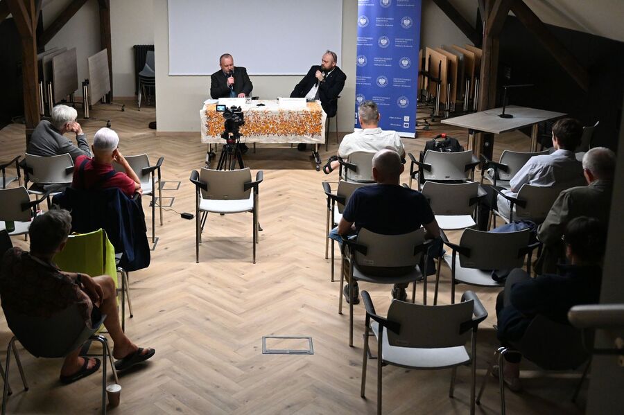 Spotkanie Klubu im. Grota poświęcone propagandzie III Rzeszy w filmie dokumentalnym. Fot. Janusz Ślęzak (IPN)