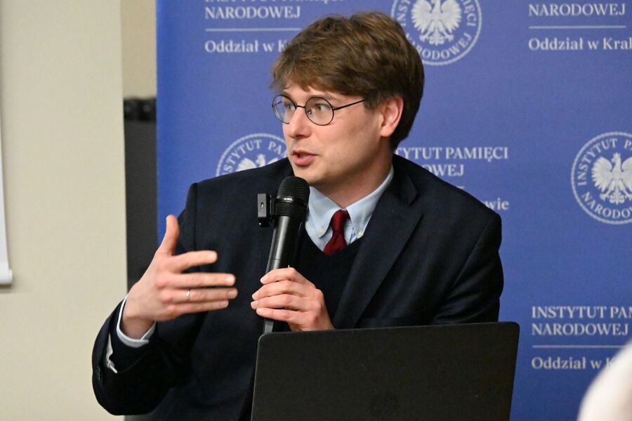Kraków. Pierwsza konferencja z cyklu „Walka z Kościołem – Walka z Polakami”. Fot. Janusz Ślęzak (IPN)