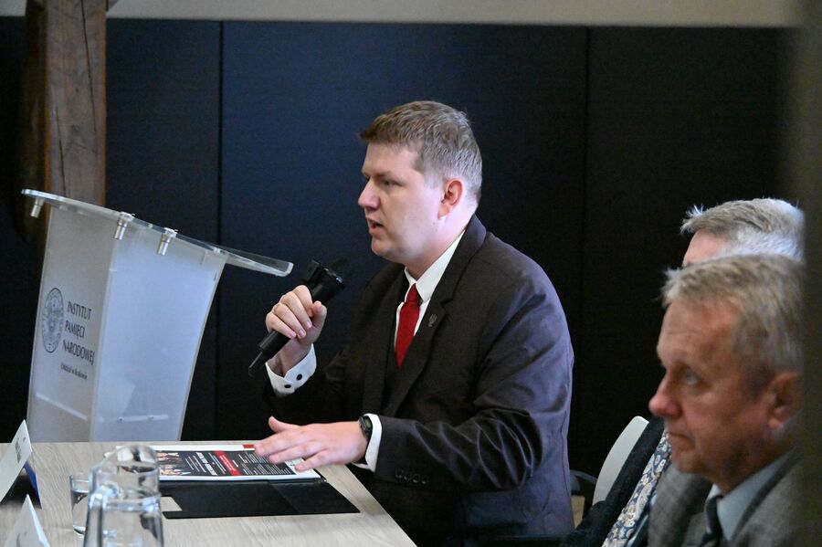 Kraków. Pierwsza konferencja z cyklu „Walka z Kościołem – Walka z Polakami”. Fot. Janusz Ślęzak (IPN)
