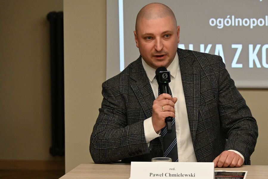 Kraków. Pierwsza konferencja z cyklu „Walka z Kościołem – Walka z Polakami”. Fot. Janusz Ślęzak (IPN)