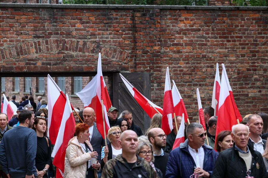 Uroczystości w Oświęcimiu. Fot. Sławek Kasper (IPN)