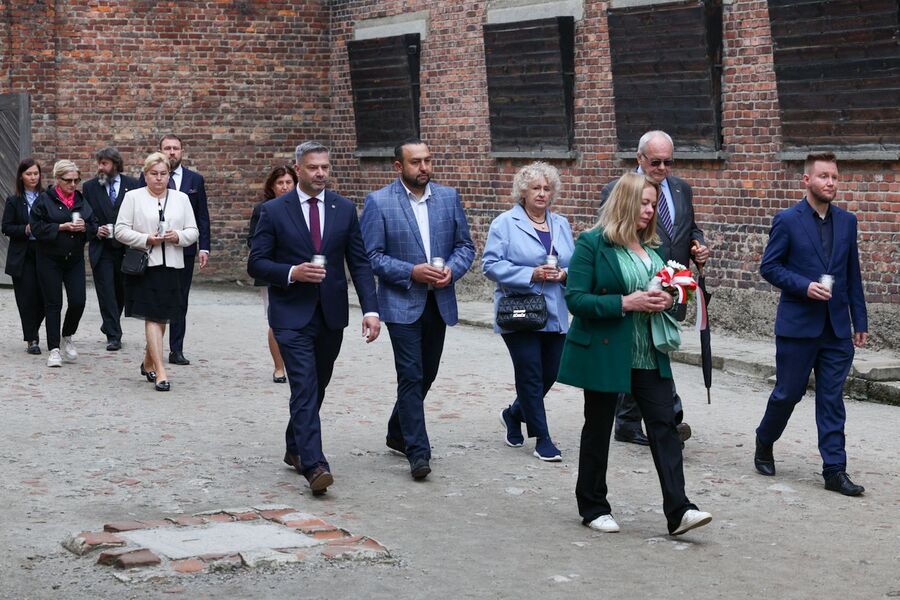 Uroczystości w Oświęcimiu. Fot. Sławek Kasper (IPN)