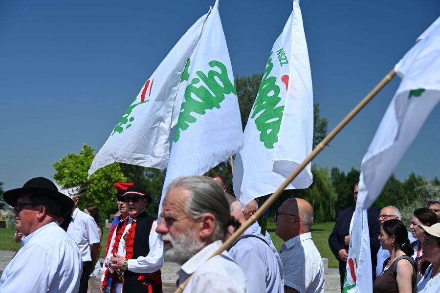 Kraków. Uroczystości z okazji 45-lecia rolniczej „Solidarności”. Fot. Janusz Ślęzak (IPN)