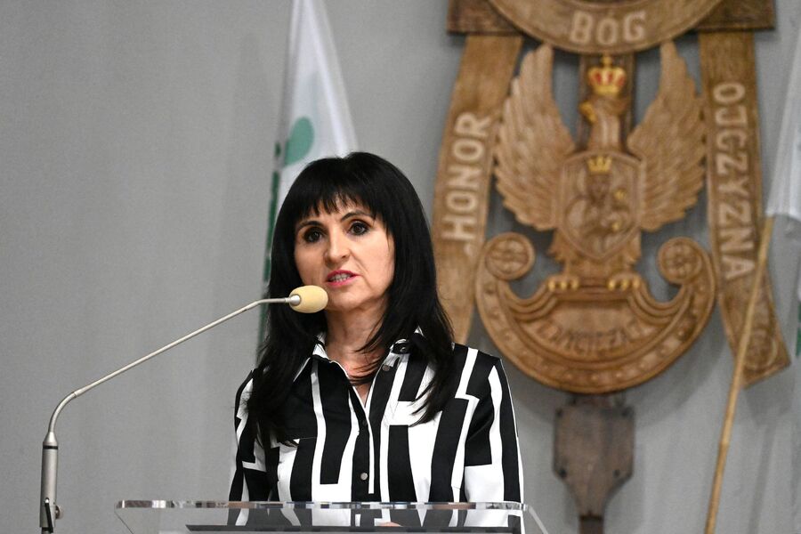 Kraków. Uroczystości z okazji 45-lecia rolniczej „Solidarności”. Fot. Janusz Ślęzak (IPN)