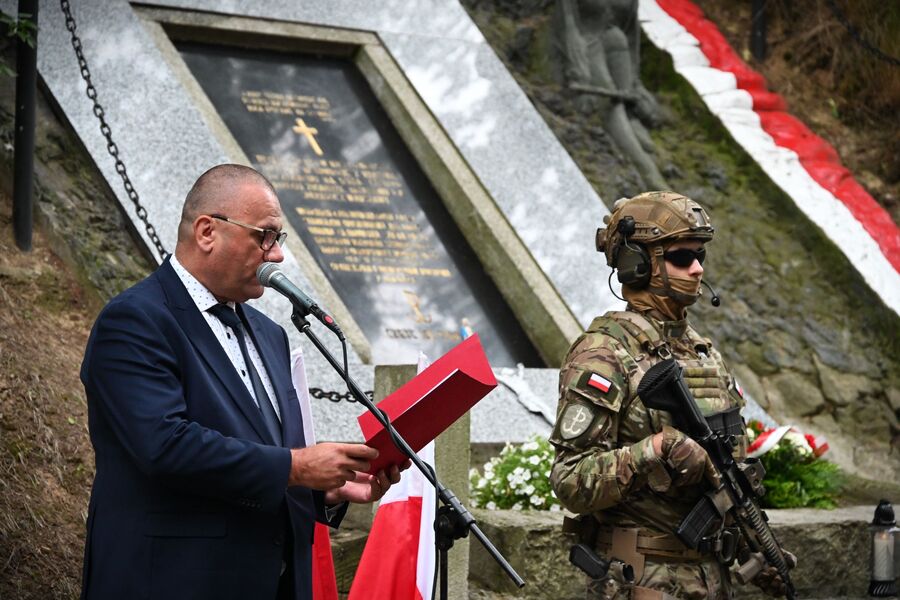 Uroczystości w związku z 82. rocznicą akcji specjalnej „Koppe” – Udórz. Fot. Żaneta Wierzgacz (IPN)