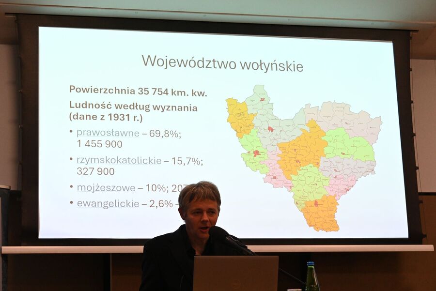 O ludobójstwie ukraińskich nacjonalistów na Polakach. Spotkanie w Krzysztoforach. Fot. Janusz Ślęzak (IPN)