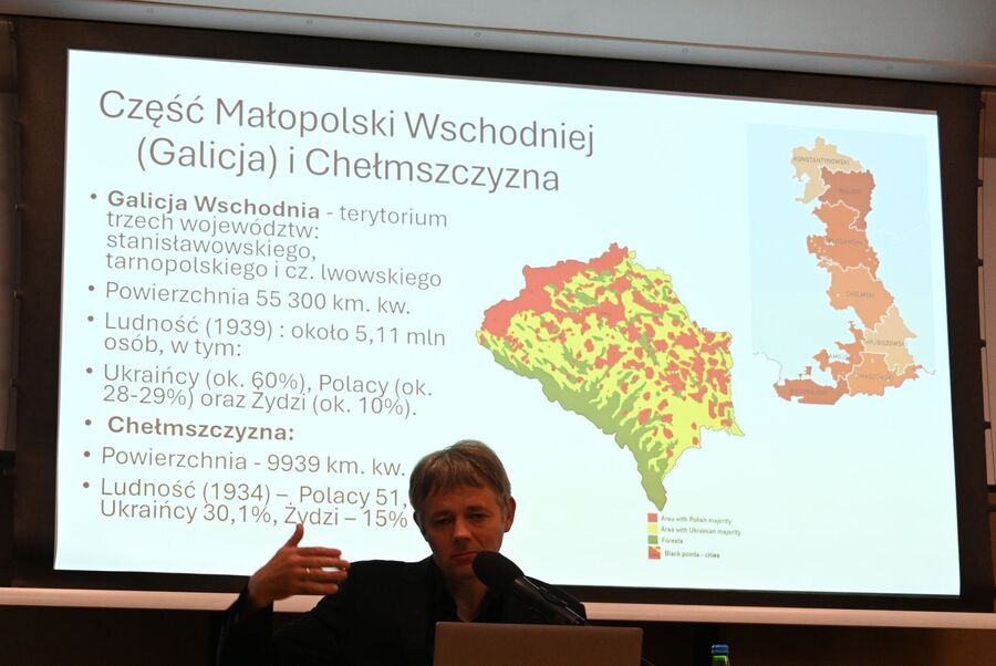 O ludobójstwie ukraińskich nacjonalistów na Polakach. Spotkanie w Krzysztoforach. Fot. Janusz Ślęzak (IPN)