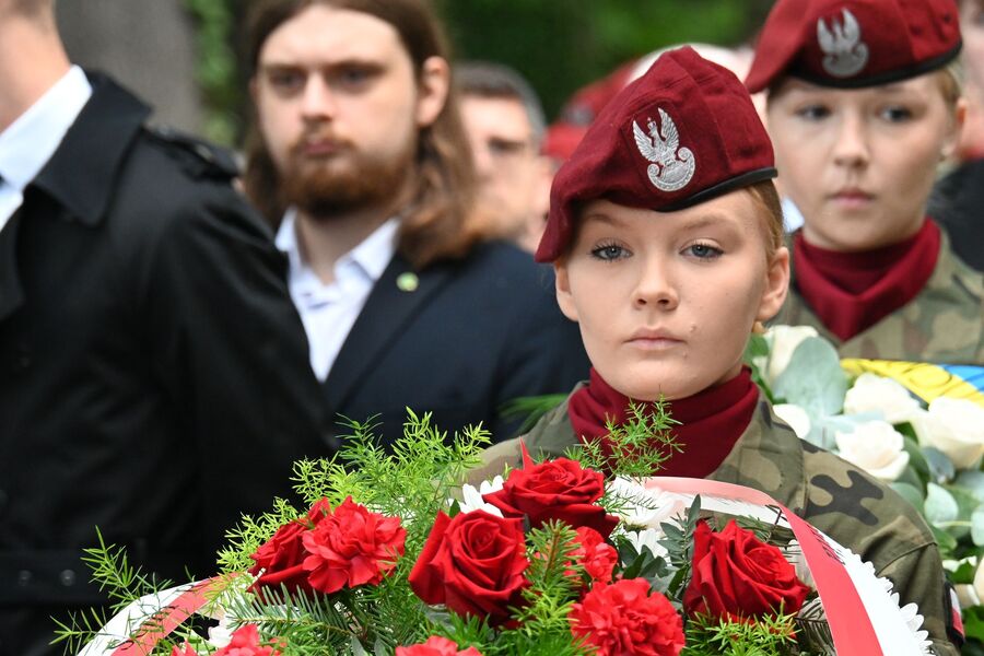 Krakowskie uroczystości w 83. rocznicę krwawej niedzieli na Wołyniu. Fot. Janusz Ślęzak (IPN)