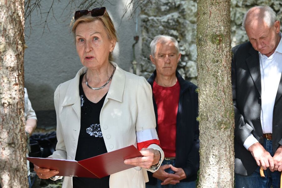 Uroczystość w 82. rocznicę wymordowania robotników niemieckiego obozu pracy „Liban” w Krakowie. Fot. Janusz Ślęzak (IPN)