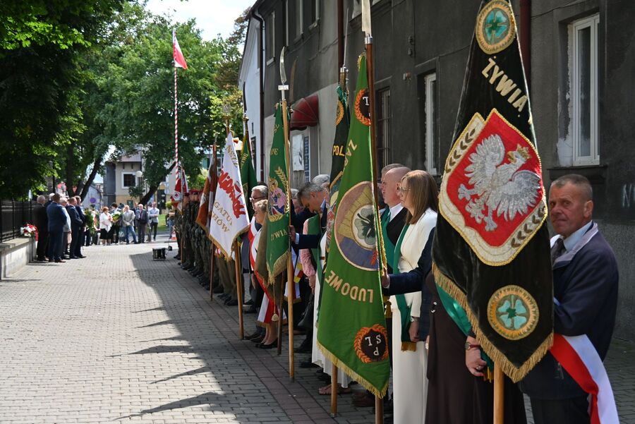 W Miechowie odsłonięto tablicę Apoloniusza Józefowicza i Stefana Miłkowskiego. Fot. Janusz Ślęzak (IPN)