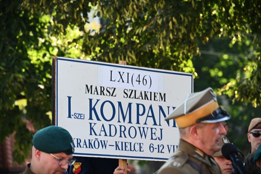 112. rocznica wymarszu Pierwszej Kompanii Kadrowej z krakowskich Oleandrów. Fot. Żaneta Wierzgacz (IPN)
