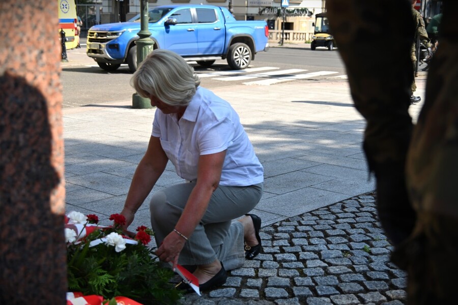 112. rocznica wymarszu Pierwszej Kompanii Kadrowej z krakowskich Oleandrów. Fot. Żaneta Wierzgacz (IPN)